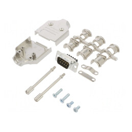 Conector D-Sub 9-Pin Tată cu Terminal Șurub pe Cablu | Electronic-mag.ro | Componente Electronice
