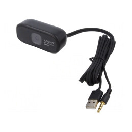 Webcam Neagră USB cu Clemă și Cablu 1,5m | Electronic-mag.ro | Componente Electronice
