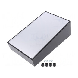 Carcasă Desktop ABS Neagră 130x215x77mm | Electronic-mag.ro | Componente Electronice