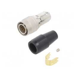 Conector circular HR10 push-pull mufă 2A argintat lipire | Electronic-mag.ro | Componente Electronice