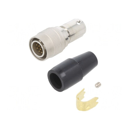 Conector circular HR10 push-pull mufă 2A argintat lipire | Electronic-mag.ro | Componente Electronice