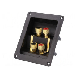 Terminal Difuzoare cu Jumpere 81x108mm 4 Borne HFRP-01B | Electronic-mag.ro | Componente Electronice