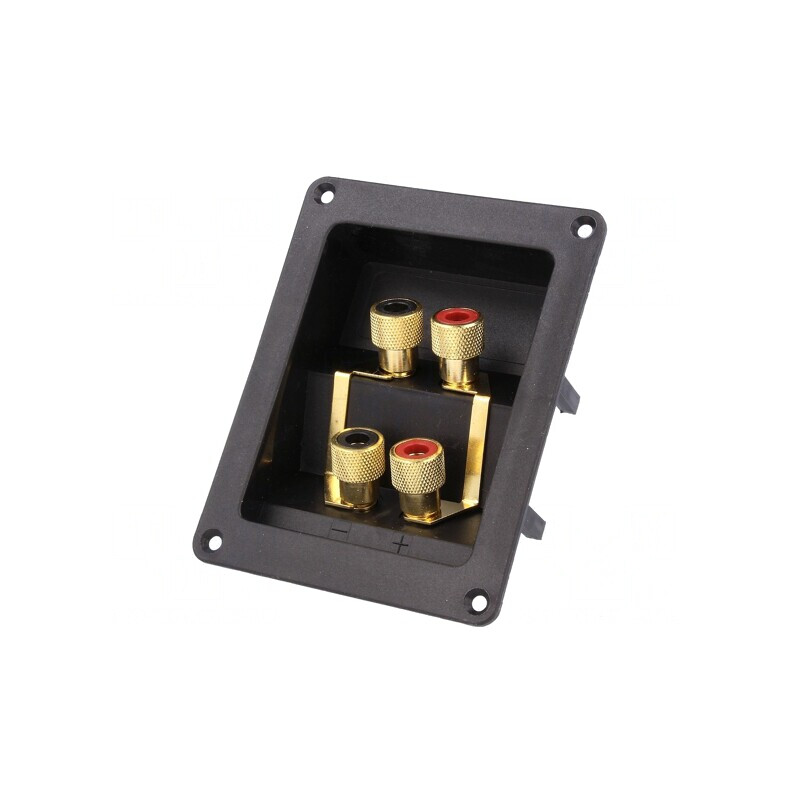 Terminal Difuzoare cu Jumpere 81x108mm 4 Borne HFRP-01B | Electronic-mag.ro | Componente Electronice