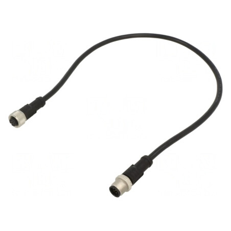 Cablu senzori/automatizări M12 0.5m 8 pini | Electronic-mag.ro | Componente Electronice