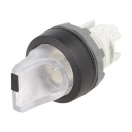 Comutator Rotativ 22mm Transparent IP66 | Electronic-mag.ro | Componente Electronice
