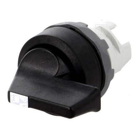 Comutator Rotativ 22mm Negru 3 Poziții | Electronic-mag.ro | Componente Electronice