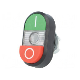 Comutator dublu 22mm verde-roșu IP66 | Electronic-mag.ro | Componente Electronice