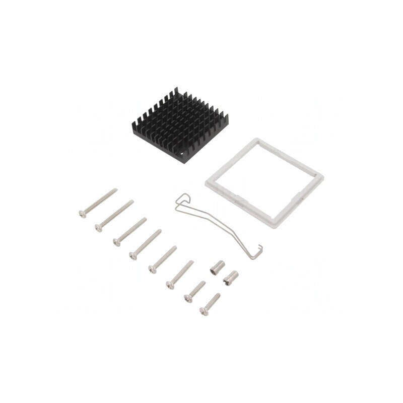 Radiator Extrudat cu Aripioare Negru 42x42x9.5mm | Electronic-mag.ro | Componente Electronice