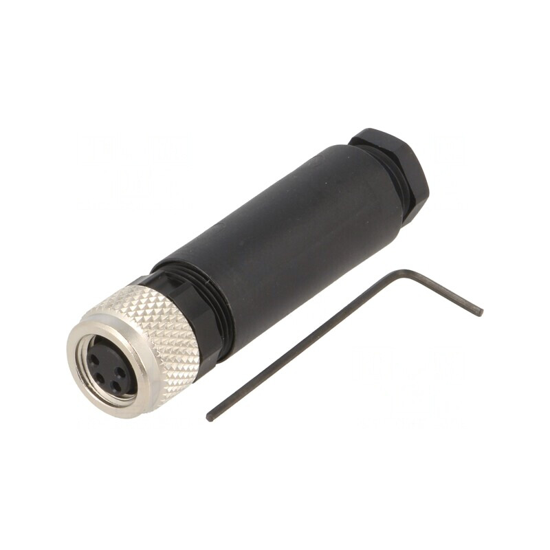 Conector M8 Mamă 4 Pin Drept pe Cablu 4A | Electronic-mag.ro | Componente Electronice Conector M8 Mamă 4 Pin Drept pe Cablu 4A | Electronic-mag.ro | Componente Electronice