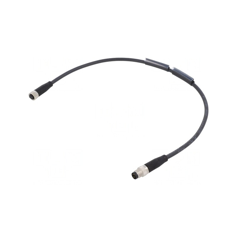 Cablu de conectare drept 0,3m IP67/IP6K9K | Electronic-mag.ro | Componente Electronice