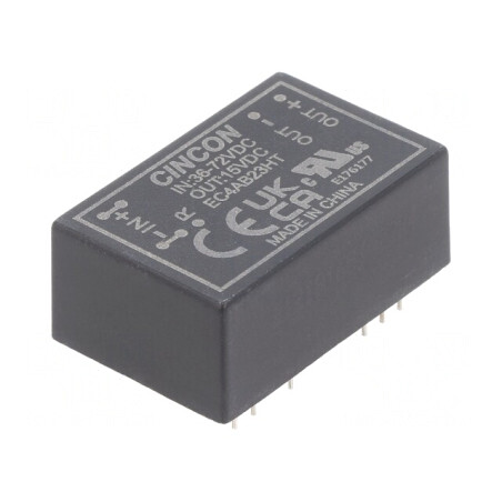 Convertor DC/DC 36-72V la 15V 400mA 6W THT | Electronic-mag.ro | Componente Electronice