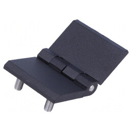 Balama Aluminiu-Zinc Neagră 76x50mm | Electronic-mag.ro | Componente Electronice