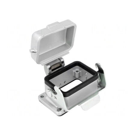 Carcasă pentru conectori HDC C146 dimensiune E6 cu clichet | Electronic-mag.ro | Componente Electronice
