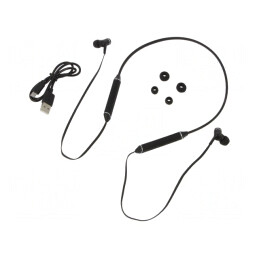 Căști Wireless cu Microfon Negre USB 10m | Electronic-mag.ro | Componente Electronice