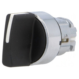Comutator Rotativ 22mm 3 Poziții Negru | Electronic-mag.ro | Componente Electronice