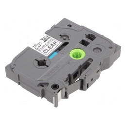 Bandă Transparentă 12mm x 8m cu Scris Negru TZE-S131 | Electronic-mag.ro | Componente Electronice