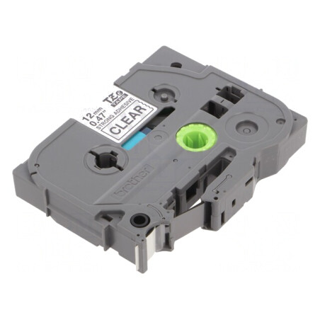 Bandă Transparentă 12mm x 8m cu Scris Negru TZE-S131 | Electronic-mag.ro | Componente Electronice