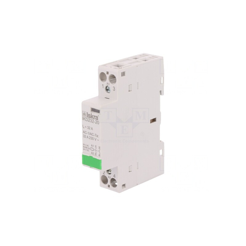 Contactor 2-poli 32A 24V AC/DC NO x2 | Electronic-mag.ro | Componente Electronice