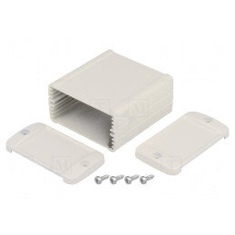 Carcasă universală aluminiu gri 60x70x31mm TEKAM 11.7 | Electronic-mag.ro | Componente Electronice