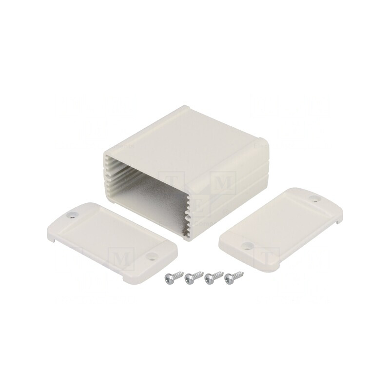 Carcasă universală aluminiu gri 60x70x31mm TEKAM 11.7 | Electronic-mag.ro | Componente Electronice