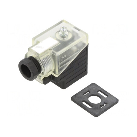 Conector cu Valvă Mufă Format A 18mm 3 PIN 90° | Electronic-mag.ro | Componente Electronice