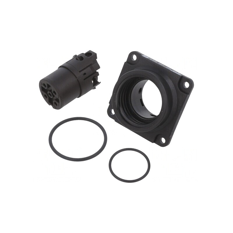 Conector circular 400V 5 pini 20A IP65 soclu mamă | Electronic-mag.ro | Componente Electronice
