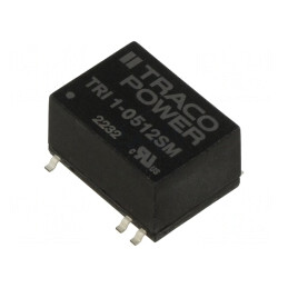 Convertor DC/DC 1W 5V-12V 84mA SMD14 TRI 1-0512SM | Electronic-mag.ro | Componente Electronice