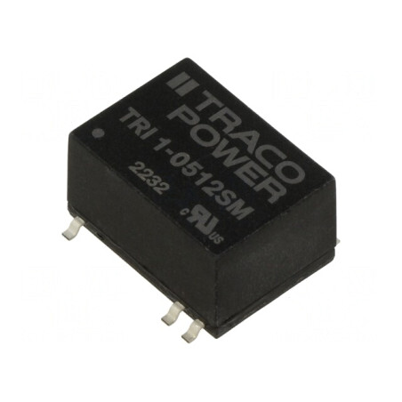 Convertor DC/DC 1W 5V-12V 84mA SMD14 TRI 1-0512SM | Electronic-mag.ro | Componente Electronice