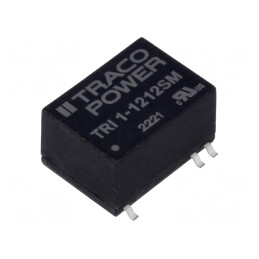 Convertor DC/DC 1W 12V 84mA TRI 1-1212SM | Electronic-mag.ro | Componente Electronice