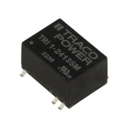 Convertor DC/DC 1W 24V la 15V 68mA TRI 1-2413SM | Electronic-mag.ro | Componente Electronice
