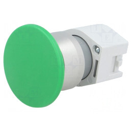 Comutator acționat prin apăsare 22mm verde | Electronic-mag.ro | Componente Electronice