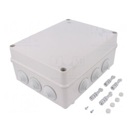 Carcasă Conexiuni IP55 Gri 244x305x126mm | Electronic-mag.ro | Componente Electronice