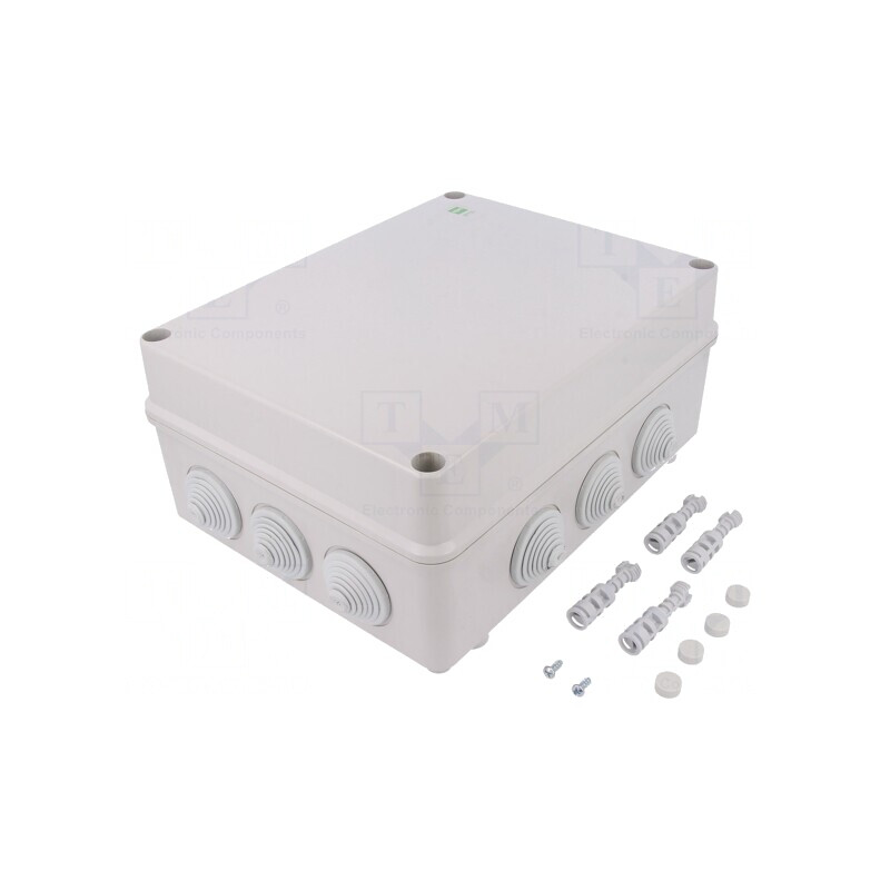 Carcasă Conexiuni IP55 Gri 244x305x126mm | Electronic-mag.ro | Componente Electronice