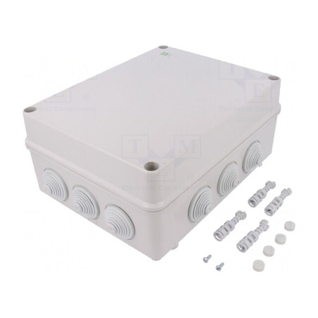 Carcasă Conexiuni IP55 Gri 244x305x126mm | Electronic-mag.ro | Componente Electronice