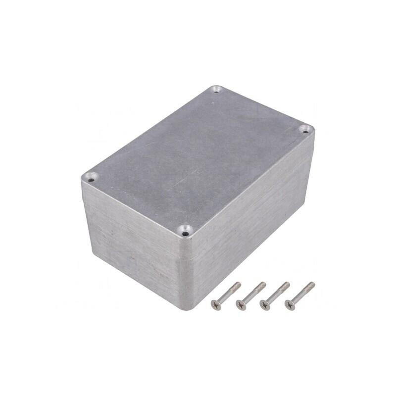 Carcasă universală aluminiu IP66 80mm x 125mm x 58mm | Electronic-mag.ro | Componente Electronice
