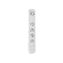 Prelungitor cu protecție la supratensiune, 4 prize, 16A | Electronic-mag.ro | Componente Electronice