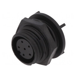 Conector Circular Soclu Mamă 6P IP68 125V | Electronic-mag.ro | Componente Electronice