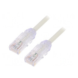 Patch Cord Cat6a UTP Alb 2m 28AWG | Electronic-mag.ro | Componente Electronice
