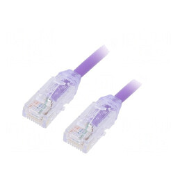 Patch cord UTP Cat6a 2m Violet LSZH | Electronic-mag.ro | Componente Electronice
