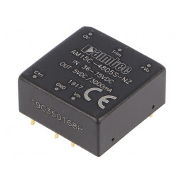 Convertor DC/DC 15W 36-75V la 5V 3A | Electronic-mag.ro | Componente Electronice