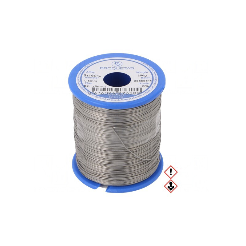 Sârmă de lipit Sn60Pb40 0,5mm 0,25kg cu plumb | Electronic-mag.ro | Componente Electronice Sârmă de lipit Sn60Pb40 0,5mm 0,25kg cu plumb | Electronic-mag.ro | Componente Electronice