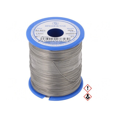 Sârmă de lipit Sn60Pb40 0,5mm 0,25kg cu plumb | Electronic-mag.ro | Componente Electronice