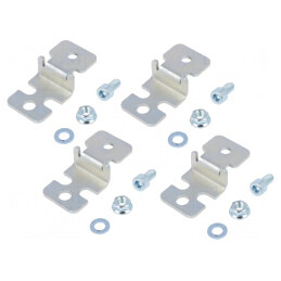 Suport Fixare pe Perete Otel pentru Carcase 4buc. | Electronic-mag.ro | Componente Electronice