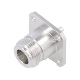 Soclu N mamă 50Ω PTFE argintat | Electronic-mag.ro | Componente Electronice