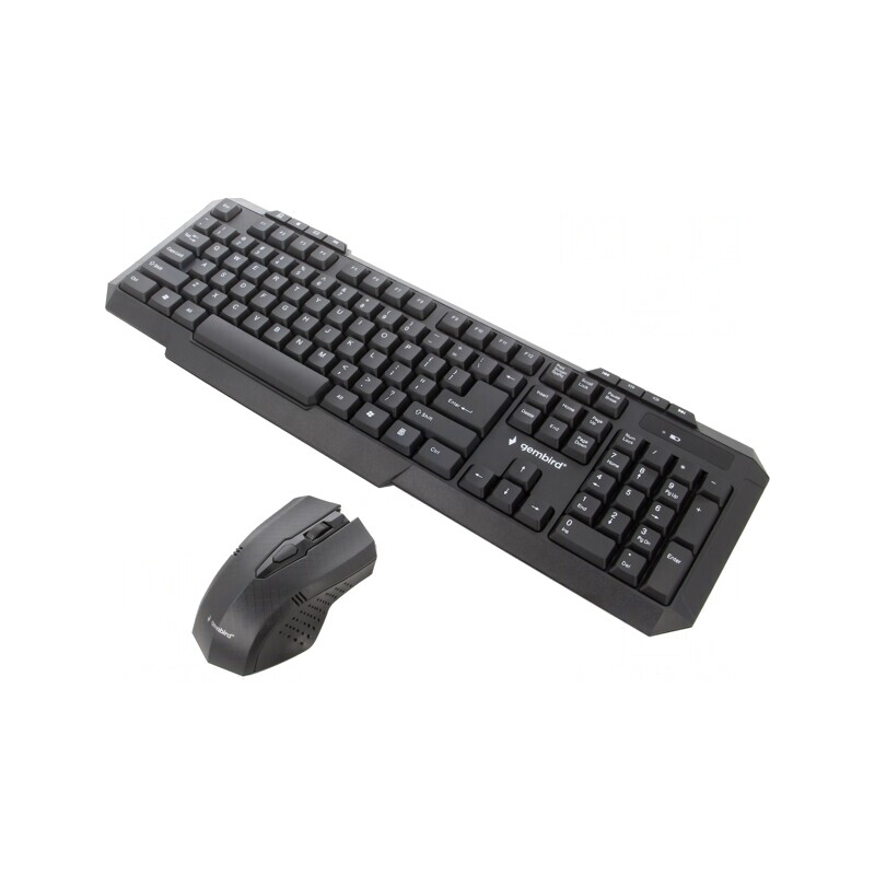 Kit Tastatură și Mouse Wireless USB Negru - Layout US | Electronic-mag.ro | Componente Electronice