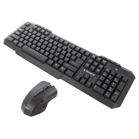Kit Tastatură și Mouse Wireless USB Negru - Layout US | Electronic-mag.ro | Componente Electronice