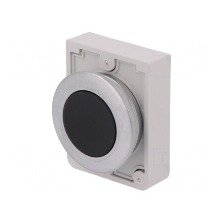 Comutator negru 30mm acţionat prin apăsare | Electronic-mag.ro | Componente Electronice