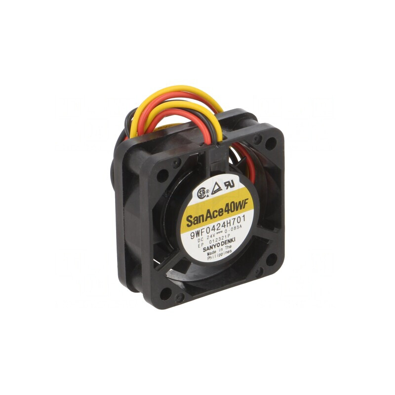Ventilator axial 24V 40x40x15mm 11,7m3/h 38dBA cu bilă | Electronic-mag.ro | Componente Electronice
