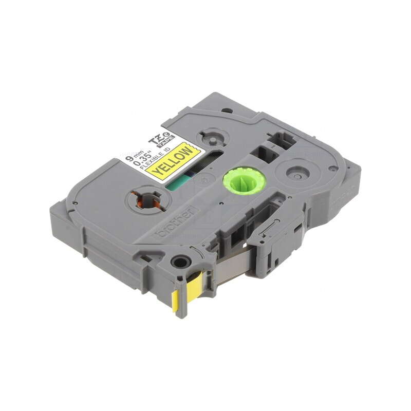 Bandă de Etichetare Galbenă 9mm x 8m - Caracter Negru | Electronic-mag.ro | Componente Electronice