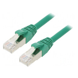 Cablu Patch Cat.6a S/FTP Cu LSZH Verde 5m | Electronic-mag.ro | Componente Electronice